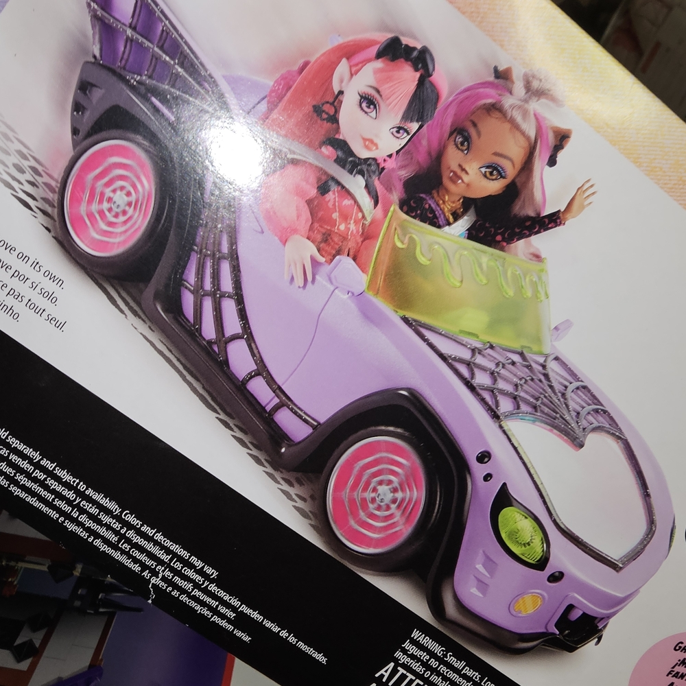 adidas Black and Pink Toy Car with Spider Web Design